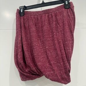 Free People Maroon Bubble Skirt